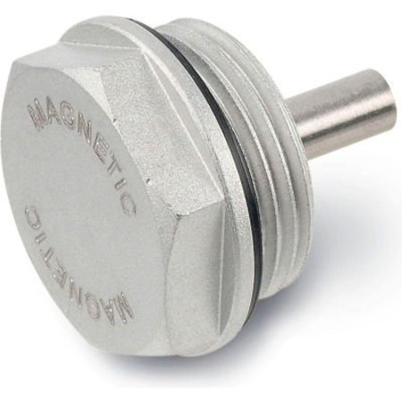 J.W. WINCO J.W. Winco Aluminum Magnetic Threaded Plug w/ NBR Seal - M26 x 1.5 Thread 738-32-M26X1.5